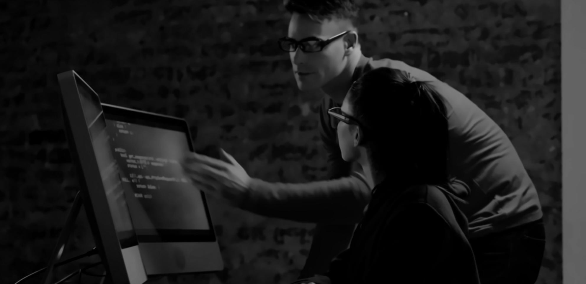 Learner testing an AR application on a smartphone in a real environment